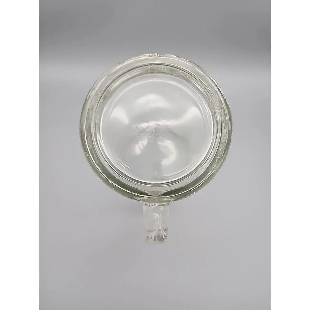 Vintage Hazel Atlas Glass Spaghetti Drizzle String Glass Beverage Pitcher Heavy